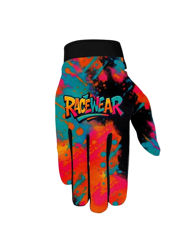 Black Graffiti Gloves